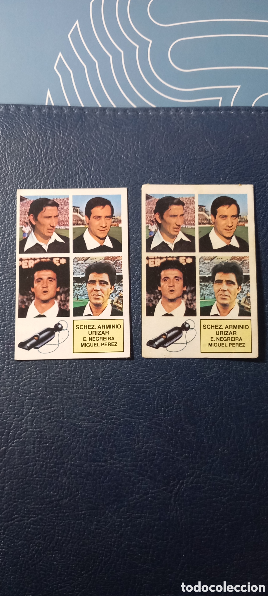 Fu&szlig;ball-Sticker: Doble cromo Negreira 82 83 ERROR y Corregido