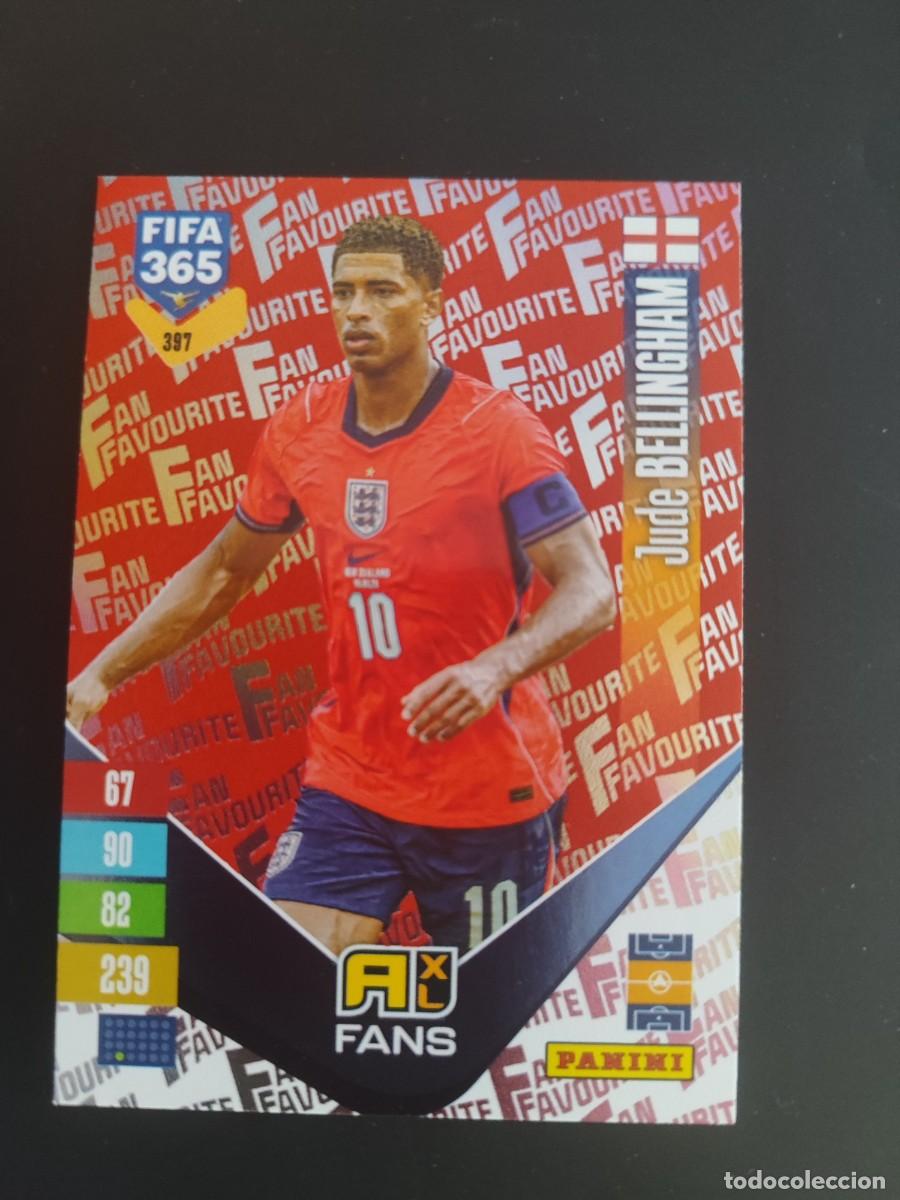 Fu&szlig;ball-Sticker: ADRENALYN XL FIFA 365 2027 CARD FANS BELLINGHAM INGLATERRA # 397 PANINI PARALELA ROJA