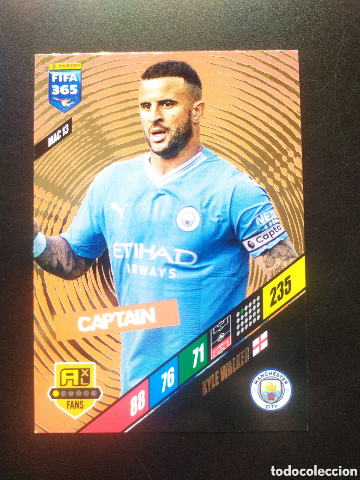 Fu&szlig;ball-Sticker: FIFA 365 adrenalyn 2023 2024 23 24 panini Mahrez captain MAC13 Manchester City
