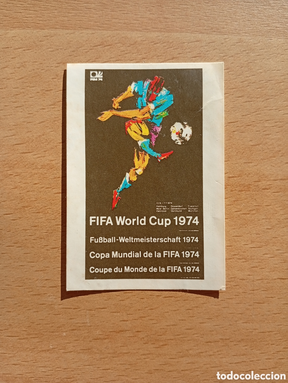 Cromos de Futebol: MUNICH 74 - N&ordm; 2 CARTEL OFICIAL - PANINI - VULCANO - CAMPEONATO MUNDIAL DE FUTBOL 1974