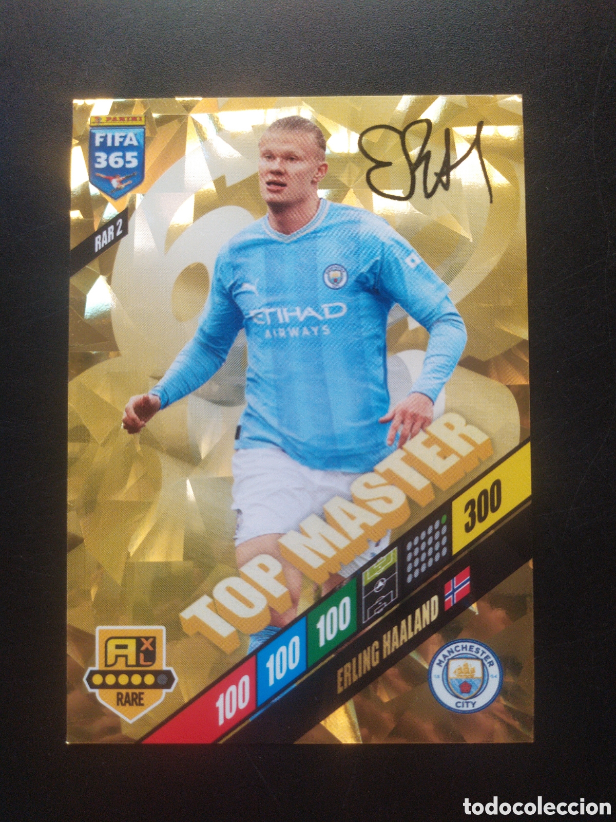 Fu&szlig;ball-Sticker: FIFA 365 adrenalyn 2023 2024 23 24 panini Haaland top master RAR2 Manchester City