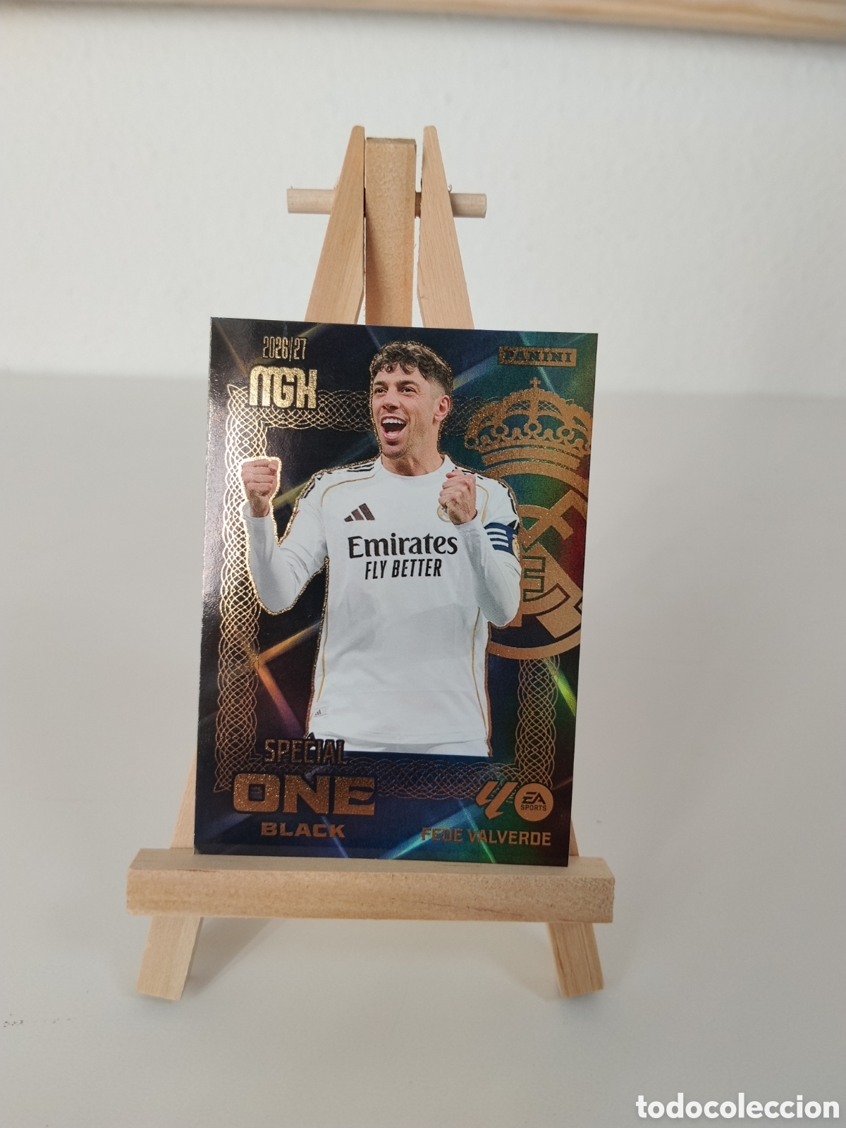 Fu&szlig;ball-Sticker: Valverde special one black megacrack 26/27