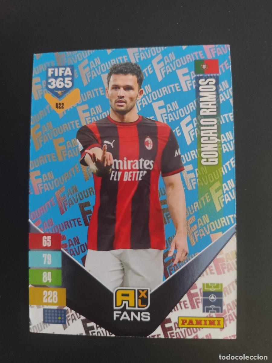 Figurine di Calcio: ADRENALYN XL FIFA 365 2027 CARD FANS GON&Ccedil;ALO RAMOS MILAN # 422 PANINI PARALELA AZUL