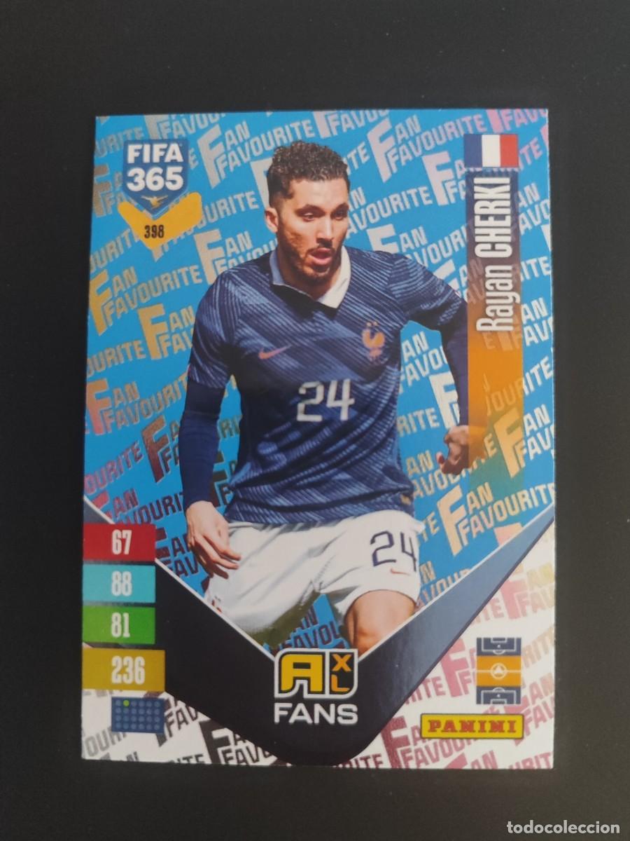 Figurine di Calcio: ADRENALYN XL FIFA 365 2027 CARD FANS CHERKI FRANCIA # 398 PANINI PARALELA AZUL