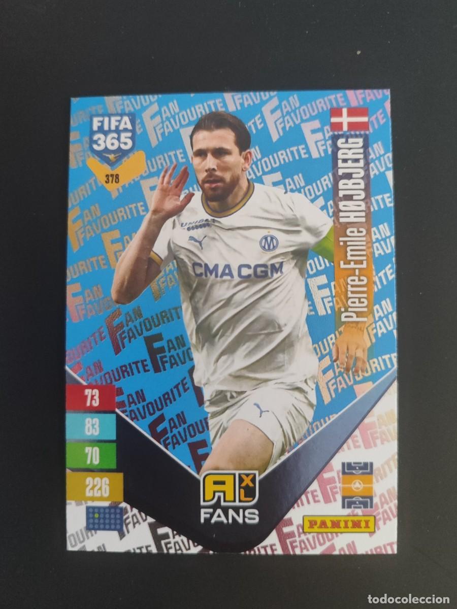 Figurine di Calcio: ADRENALYN XL FIFA 365 2027 CARD FANS HOJBJERG MARSELLA # 378 PANINI PARALELA AZUL