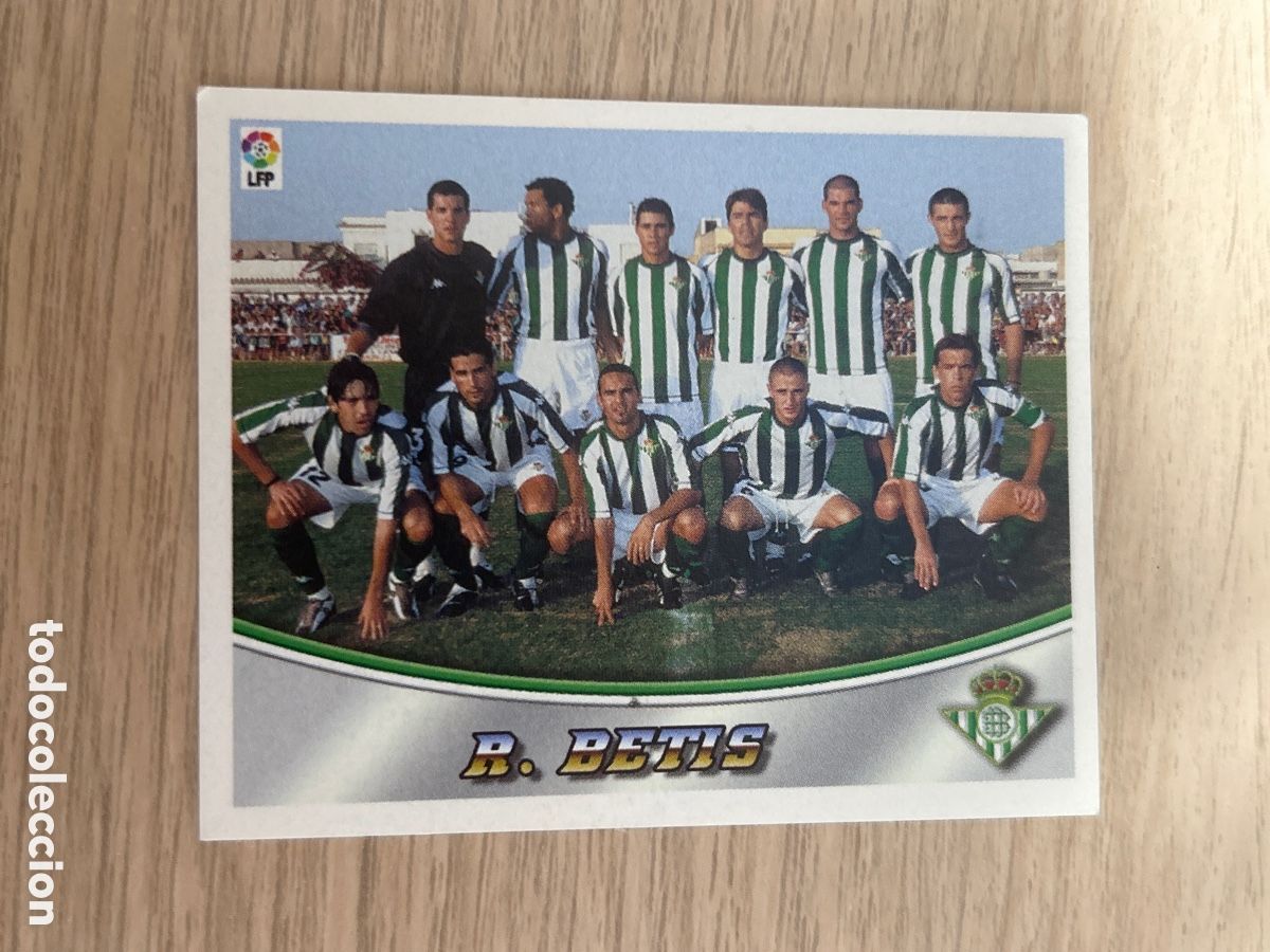 Cartes &agrave; collectionner de Football: BETIS ALINEACI&Oacute;N ALINEACIONES LA RAZ&Oacute;N LIGA ESTE 2003 2004 03 04 NUEVO SIN PEGAR