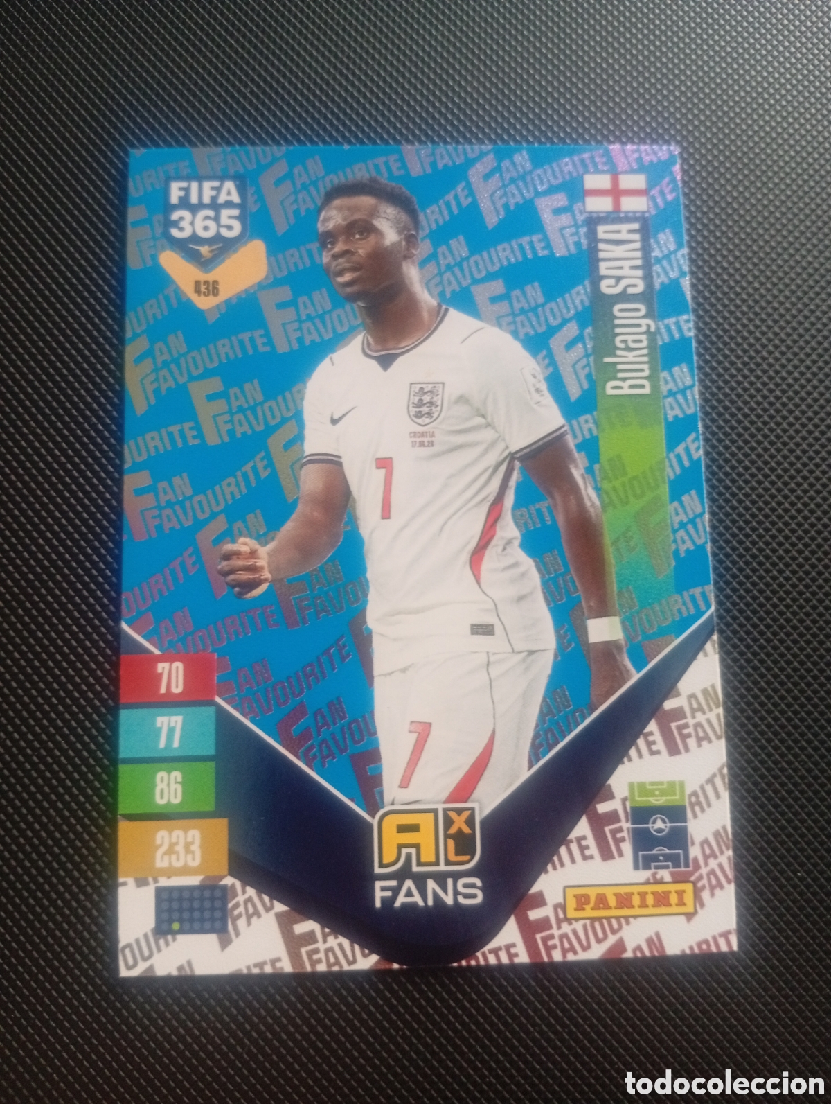 Cromos de f&uacute;tbol: 385 paralela blue SAKA ENGLAND UK ADRENALYN FIFA 365 PANINI 2026 2027 26 27 CROMOS