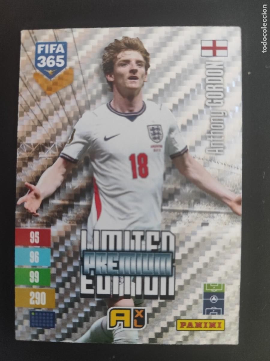 Fu&szlig;ball-Sticker: ADRENALYN XL FIFA 365 2027 CARD LIMITED EDITION PREMIUM GORDON INGLATERRA # PANINI