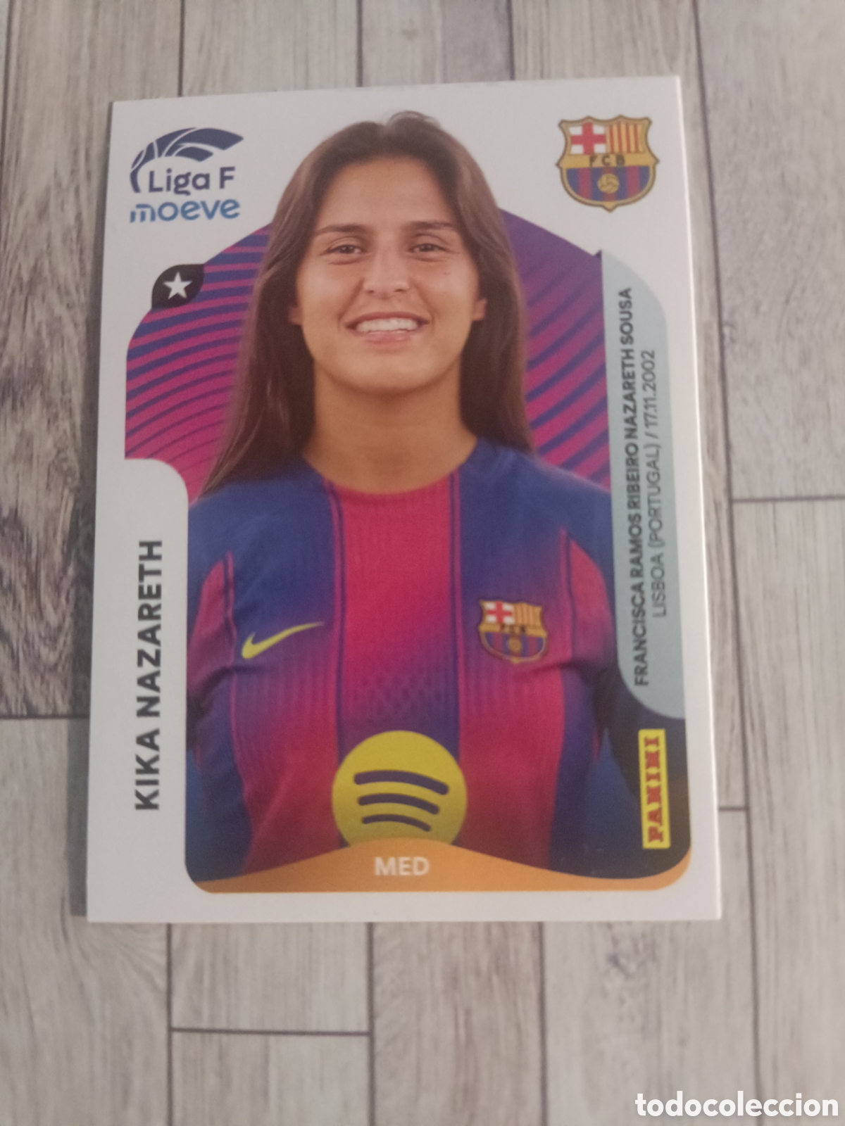 Cromos de f&uacute;tbol: 96 KIKA NAZARETH BARCELONA LIGA FEMENINA F MOEVE 2025 2026 PANINI 25 26