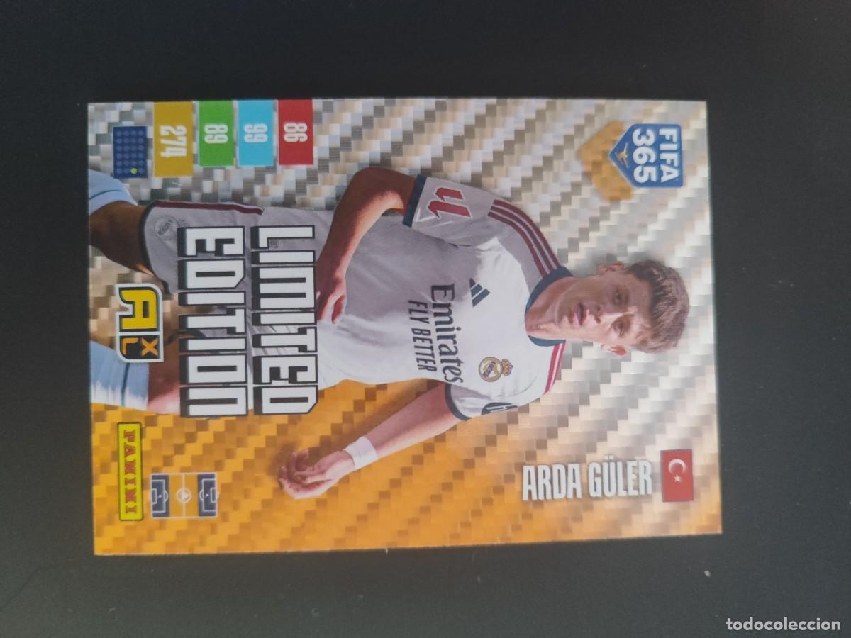 Cromos de Futebol: ADRENALYN XL FIFA 365 2027 CARD LIMITED EDITION DORADA ARDA GULER REAL MADRID # PANINI