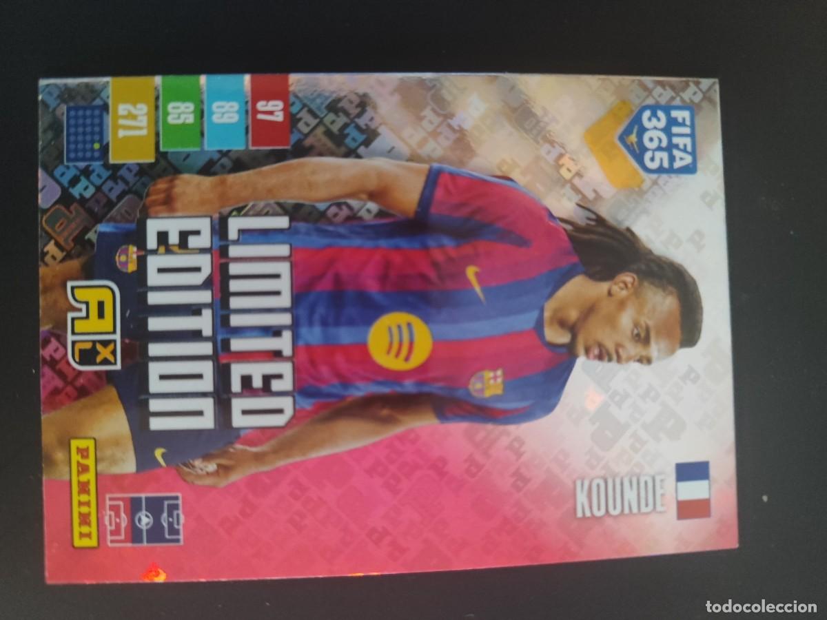 Cromos de Futebol: ADRENALYN XL FIFA 365 2027 CARD LIMITED EDITION MORADA KOUNDE FC BARCELONA # PANINI