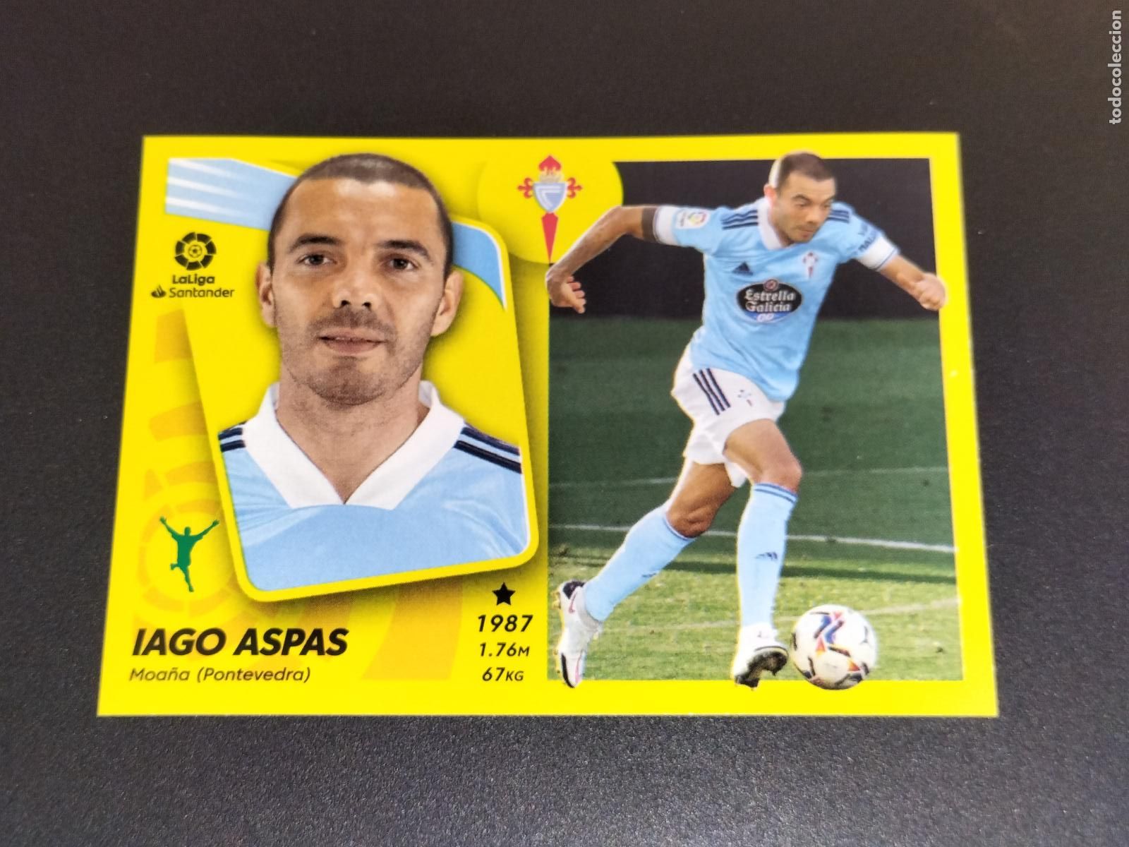 Fu&szlig;ball-Sticker: 20 IAGO ASPAS CELTA VIGO CROMOS LALIGA SANTANDER ESTE LIGA FUTBOL 2021 2022 21 22 PANINI
