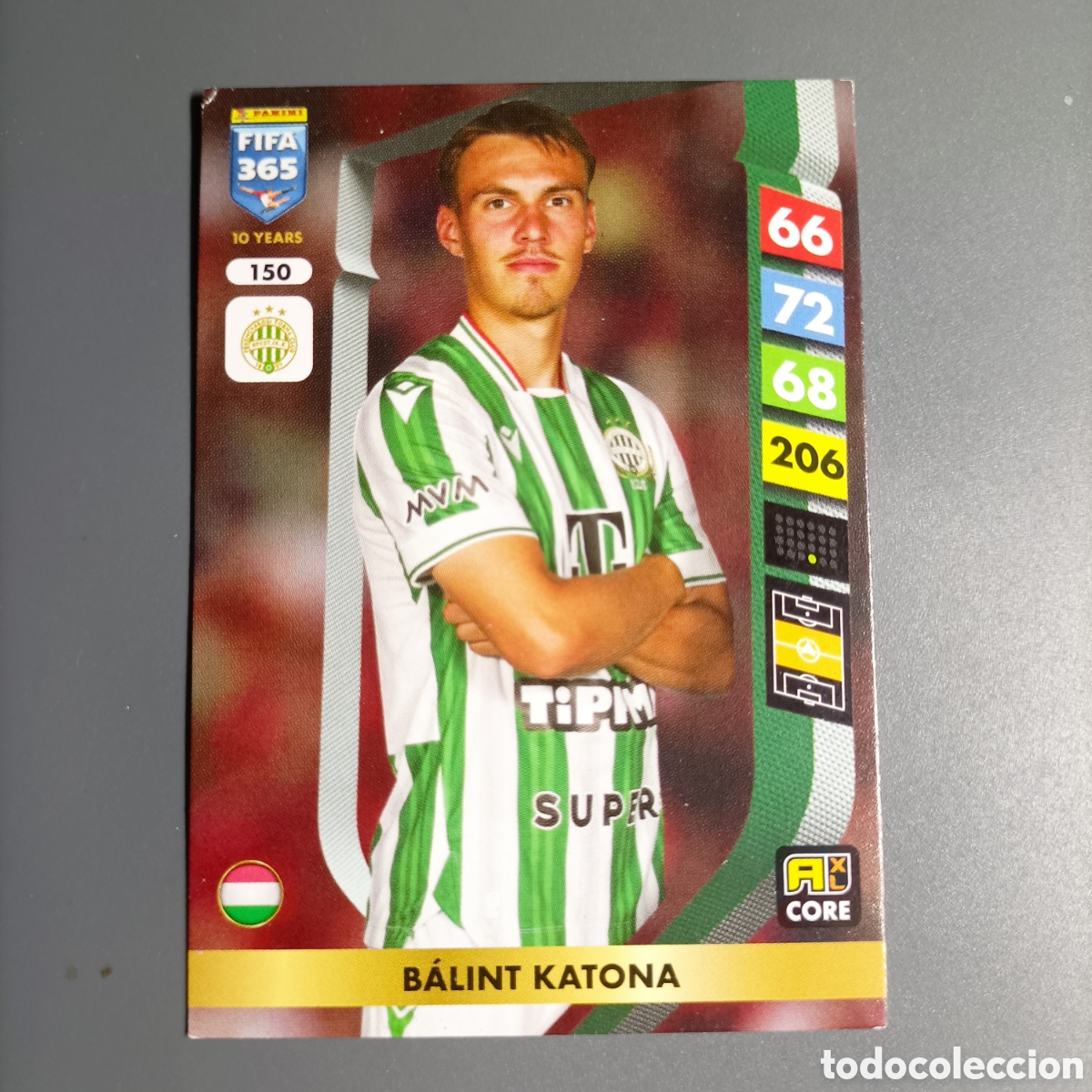 Fu&szlig;ball-Sticker: Panini FIFA 365 Adrenalyn XL 2025 - 10 Years Edition (Ferencv&aacute;rosi TC) №150 BALINT KATONA