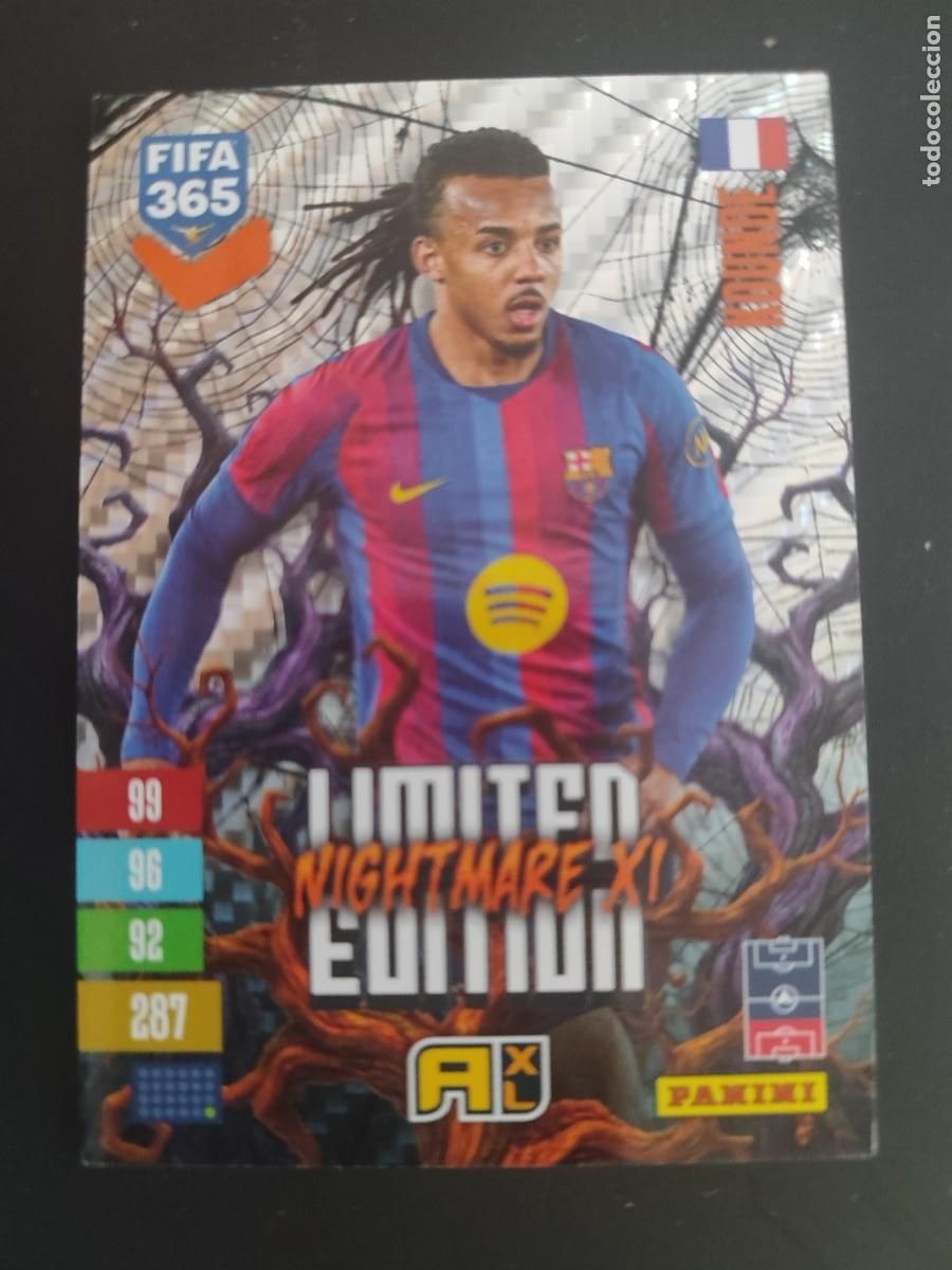 Fu&szlig;ball-Sticker: ADRENALYN XL FIFA 365 2027 CARD LIMITED EDITION NIGHTMARE XI KOUNDE FC BARCELONA # PANINI