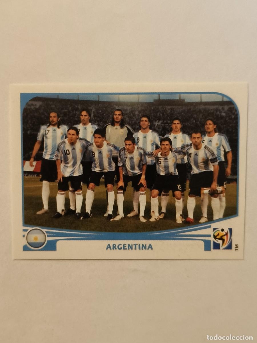Fu&szlig;ball-Sticker: #106 ALINEACION (ARGENTINA) MUNDIAL SUDAFRICA 2010 PANINI