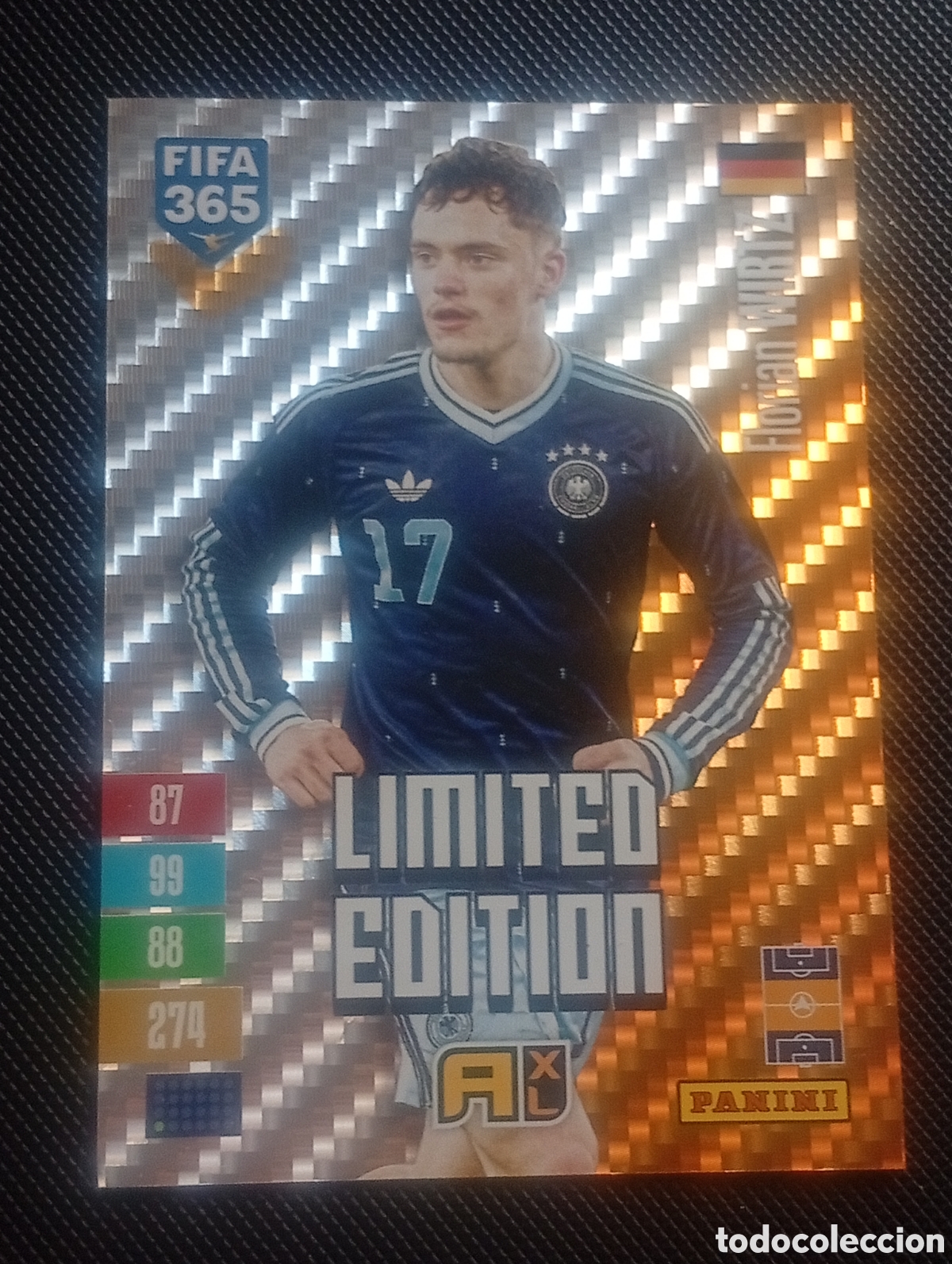 Cartes &agrave; collectionner de Football: limited edition WIRTZ GERMANY ALEMANIA ADRENALYN FIFA 365 PANINI 2026 2027 26 27 CROMOS CARDS