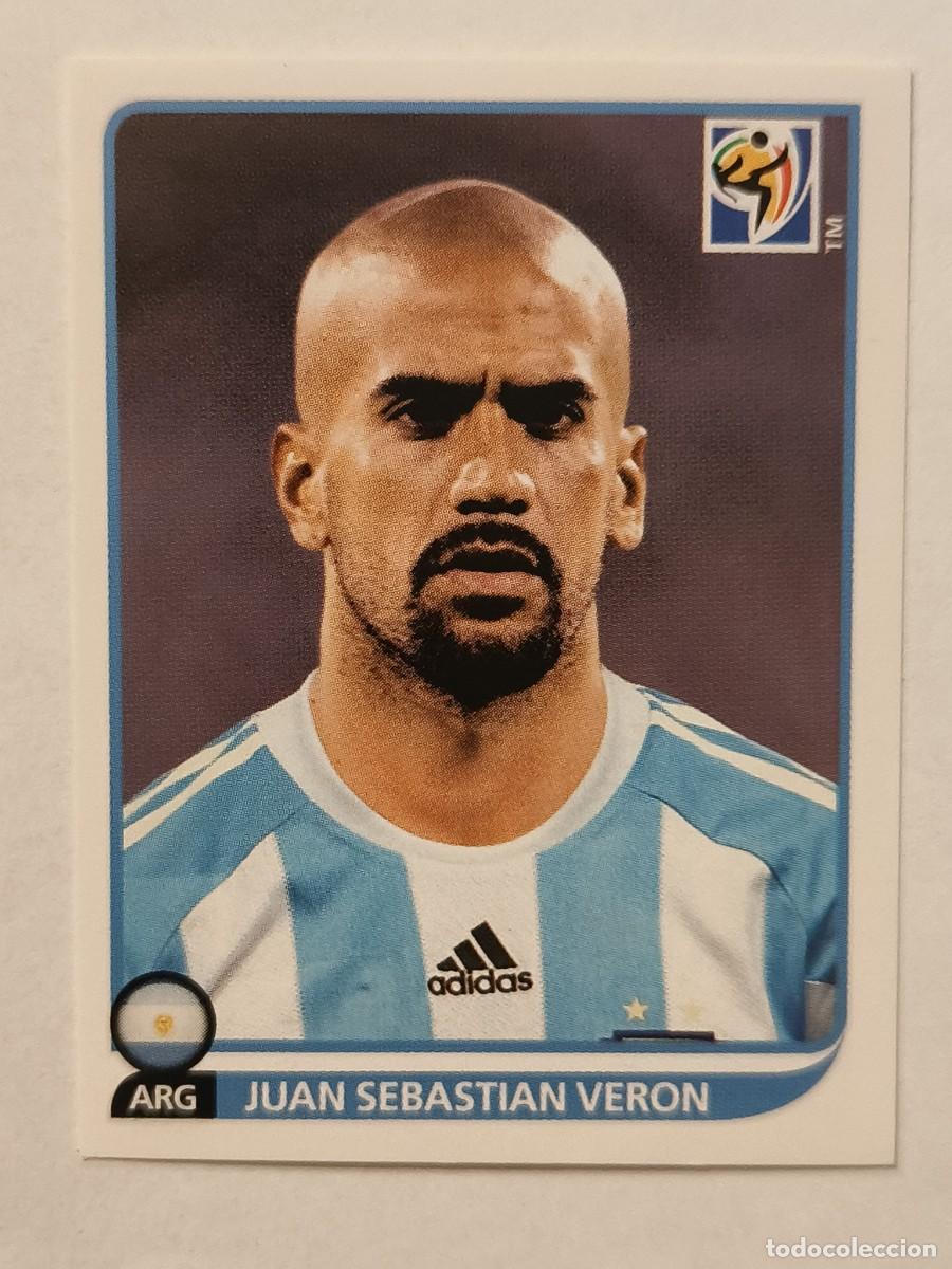 Cromos de f&uacute;tbol: #118 JUAN SEBASTIAN VERON (ARGENTINA) MUNDIAL SUDAFRICA 2010 PANINI
