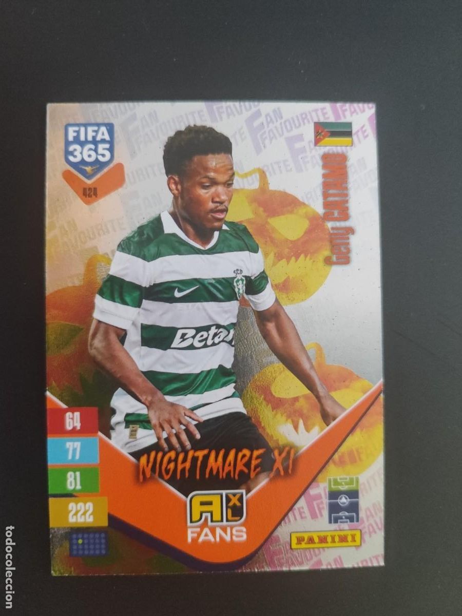 Figurine di Calcio: ADRENALYN XL FIFA 365 2027 CARD FANS LEGEND NIGHTMARE XI CATAMO SPORTING DE PORTUGAL # 424 PANINI