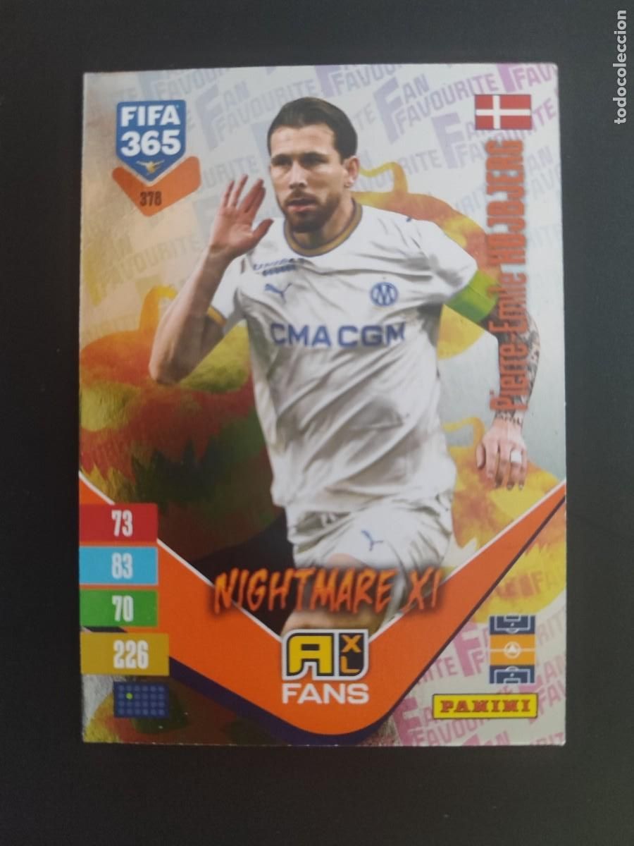 Fu&szlig;ball-Sticker: ADRENALYN XL FIFA 365 2027 CARD FANS LEGEND NIGHTMARE XI HOJBJERG MARSELLA # 378 PANINI