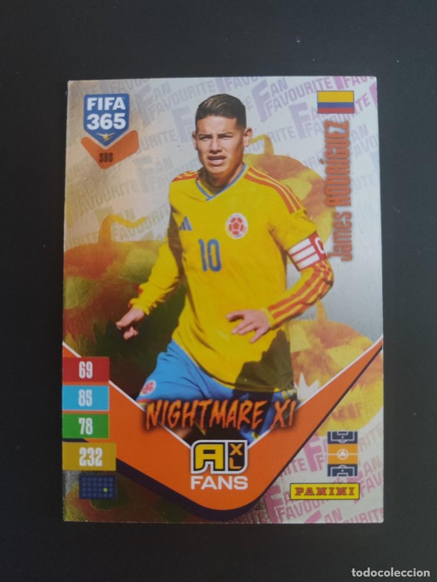 Football Stickers: ADRENALYN XL FIFA 365 2027 CARD FANS LEGEND NIGHTMARE XI JAMES RODRIGUEZ COLOMBIA # 395 PANINI