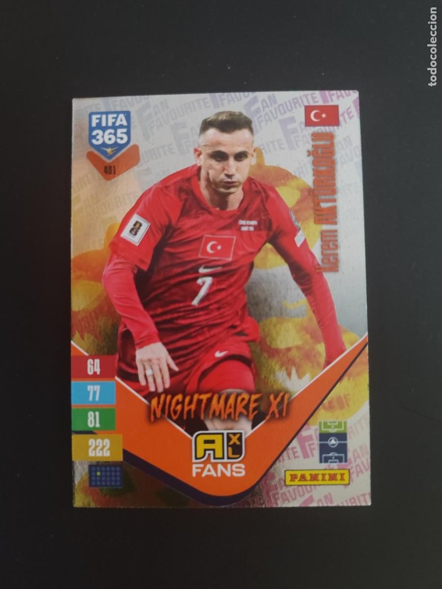 Football Stickers: ADRENALYN XL FIFA 365 2027 CARD FANS LEGEND NIGHTMARE XI AKTURKOGLU TURQUIA # 451 PANINI