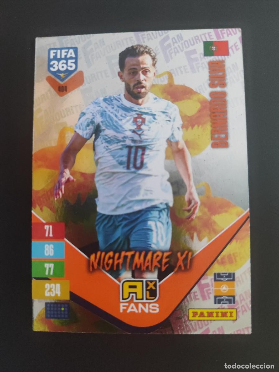 Figurine di Calcio: ADRENALYN XL FIFA 365 2027 CARD FANS LEGEND NIGHTMARE XI BERNARDO SILVA PORTUGAL # 404 PANINI
