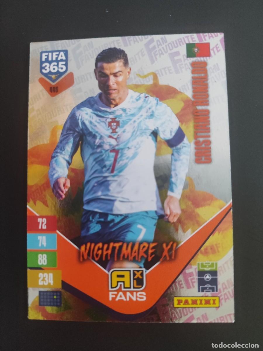 Figurine di Calcio: ADRENALYN XL FIFA 365 2027 CARD FANS LEGEND NIGHTMARE XI CRISTIANO RONALDO PORTUGAL # 445 PANINI