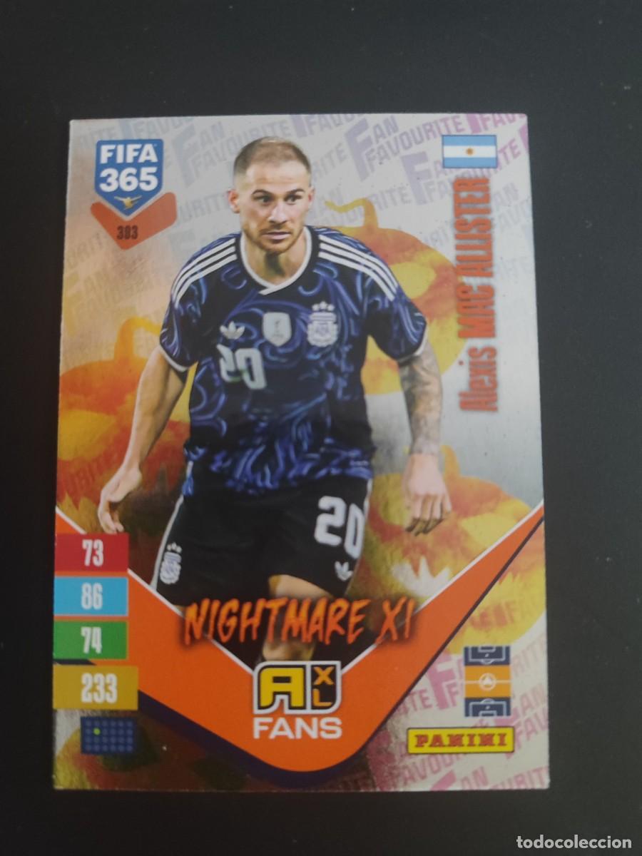 Figurine di Calcio: ADRENALYN XL FIFA 365 2027 CARD FANS LEGEND NIGHTMARE XI MAC ALLISTER ARGENTINA # 393 PANINI