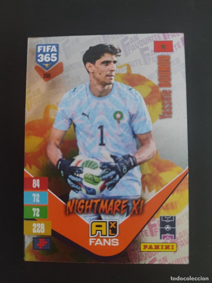 Figurine di Calcio: ADRENALYN XL FIFA 365 2027 CARD FANS LEGEND NIGHTMARE XI BOUNOU MARRUECOS # 358 PANINI