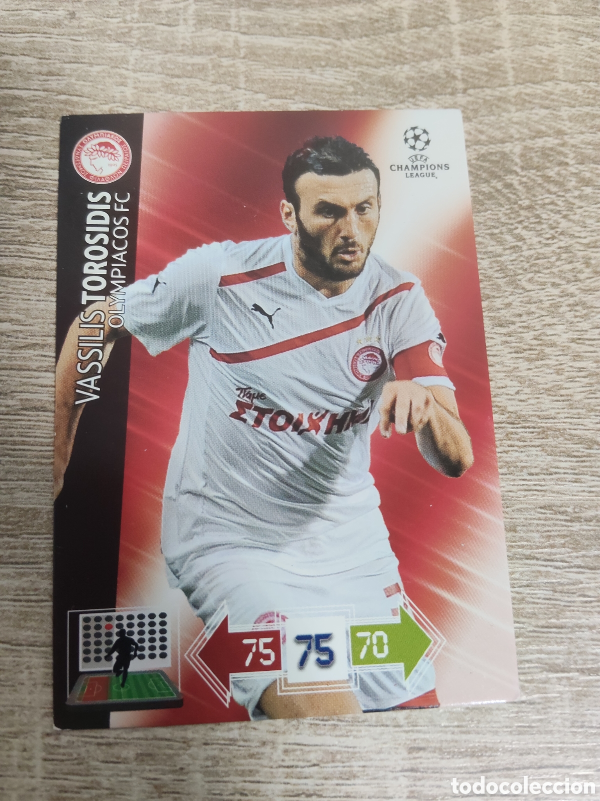 Football Stickers: Panini Adrenalyn champions league 2012 2013 12 13 Vassilis Torosidis Olimpiacos