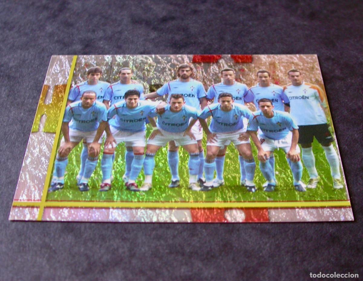 Football Stickers: 138 ALINEACI&Oacute;N CELTA / FICHAS DE LA LIGA 2006 2007 06 07 / MUNDICROMO