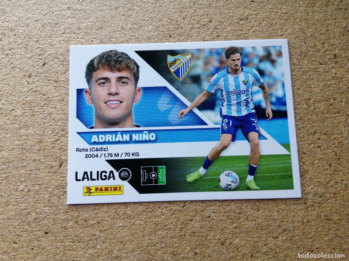 Cromos de f&uacute;tbol: CROMO LIGA ESTE PANINI 2026 - 2027. ADRIAN NI&Ntilde;O (NUMERO 18) MALAGA C. F.