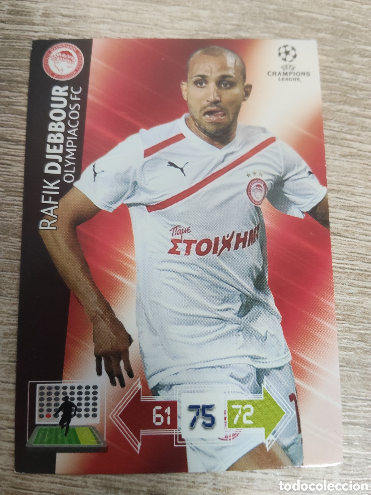 Cromos de f&uacute;tbol: Panini Adrenalyn champions league 2012 2013 12 13 Rafik Djebbour Olimpiacos