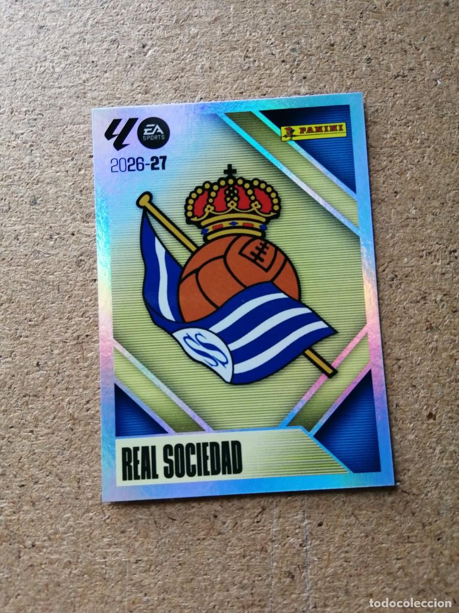 Fu&szlig;ball-Sticker: CROMO LIGA ESTE PANINI 2026 - 2027. ESCUDO REAL SOCIEDAD
