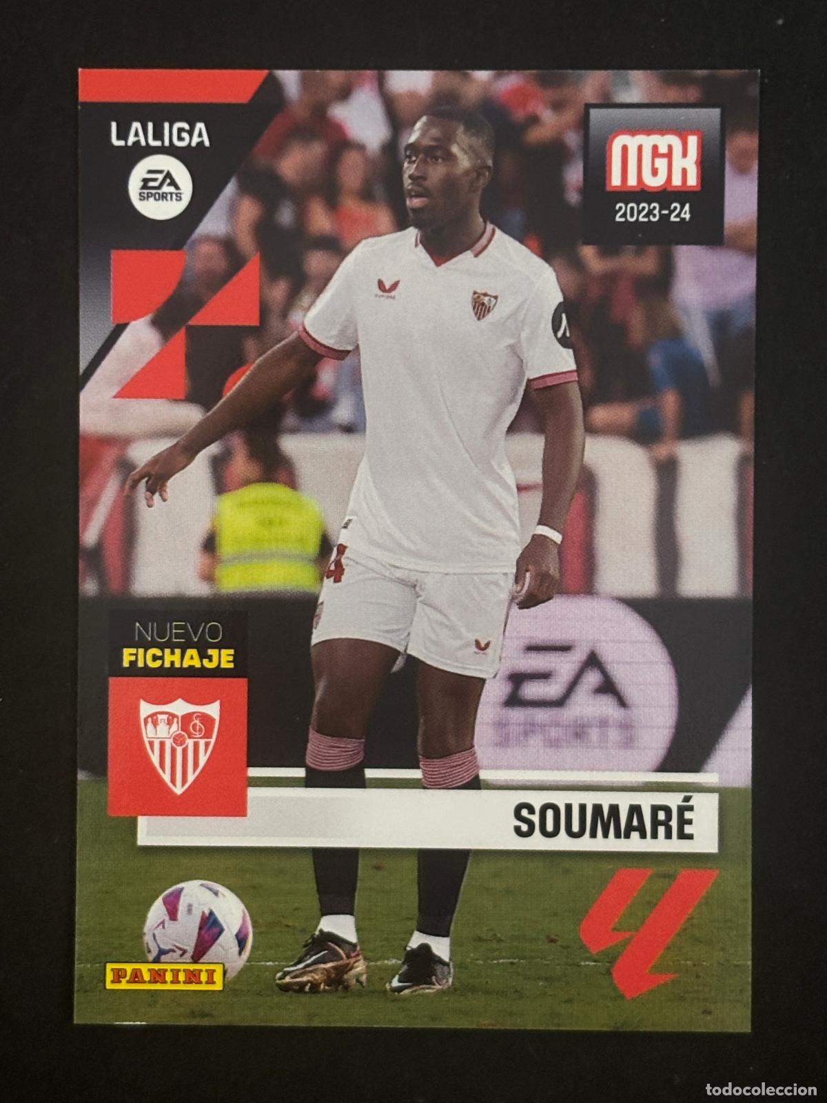 Football Stickers: 495 SOUMAR&Eacute; SEVILLA NUEVO FICHAJE 3&ordf; EDICI&Oacute;N MEGACRACKS MGK 23-24 2023-2024 PANINI LIGA