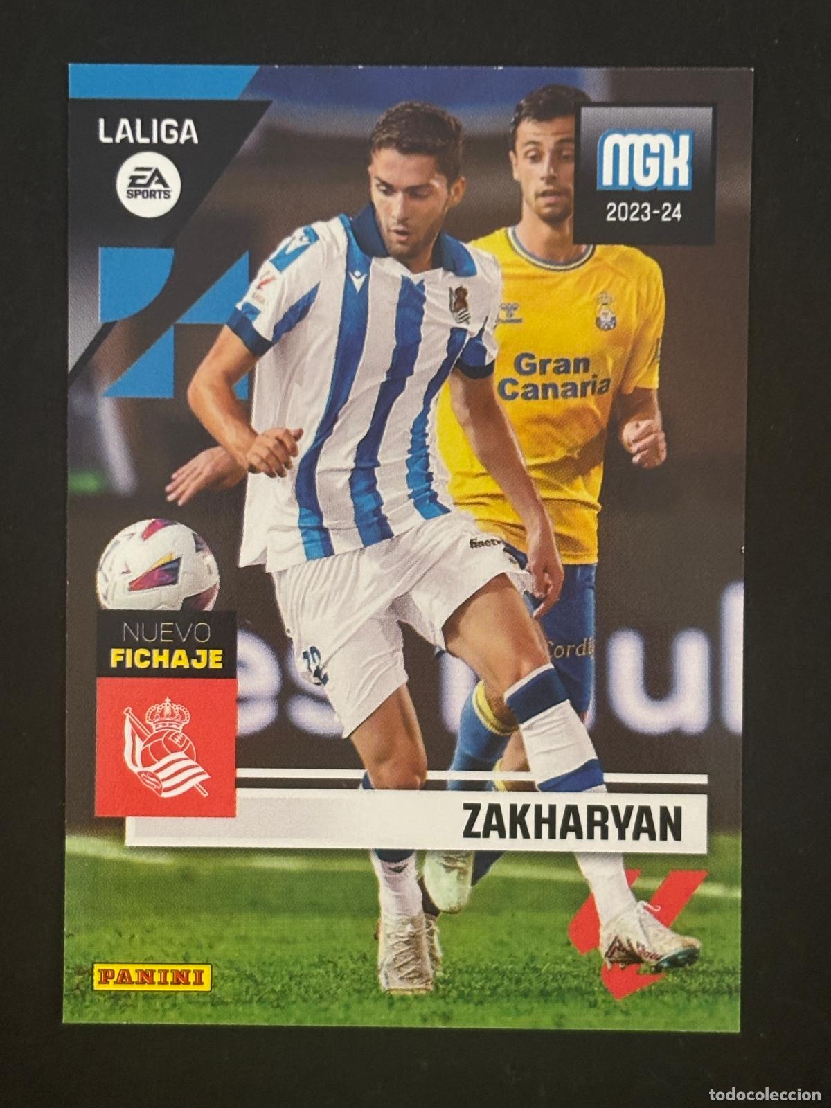 Football Stickers: 499 ZAKHARYAN REAL SOCIEDAD NUEVO FICHAJE 3&ordf; EDICI&Oacute;N MEGACRACKS MGK 23-24 2023-2024
