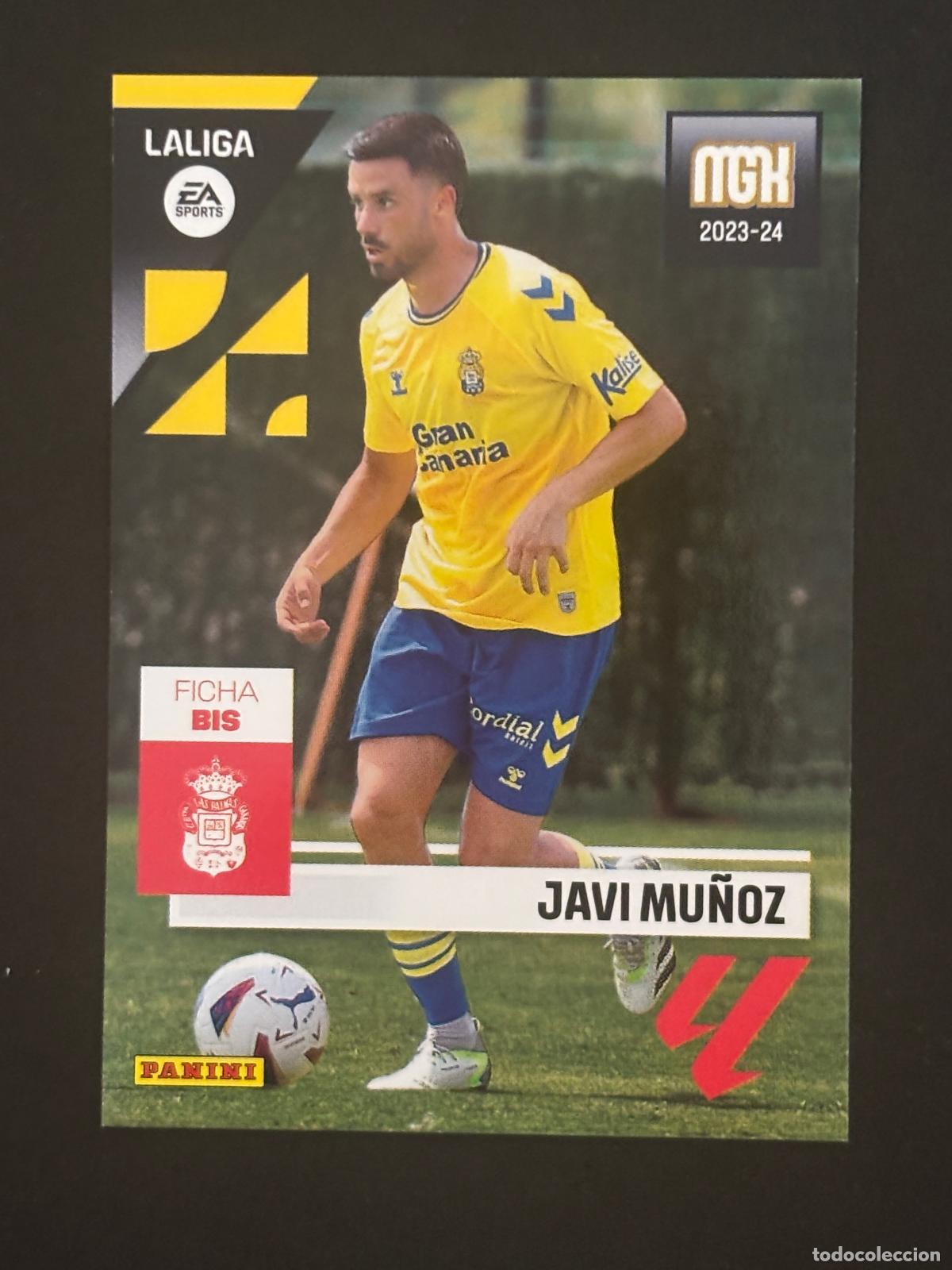 Football Stickers: 230BIS JAVI MU&Ntilde;OZ LAS PALMAS 2&ordf; EDICI&Oacute;N MEGACRACKS MGK 23-24 2023-2024 PANINI LIGA