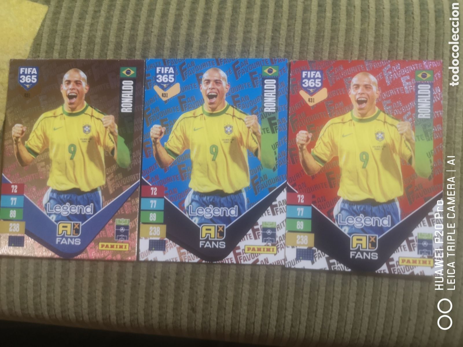 Cromos de Futebol: ADRENALYN FIFA 365 2027 LOTE PARALELA LEGEND RONALDO 431 - BRASIL