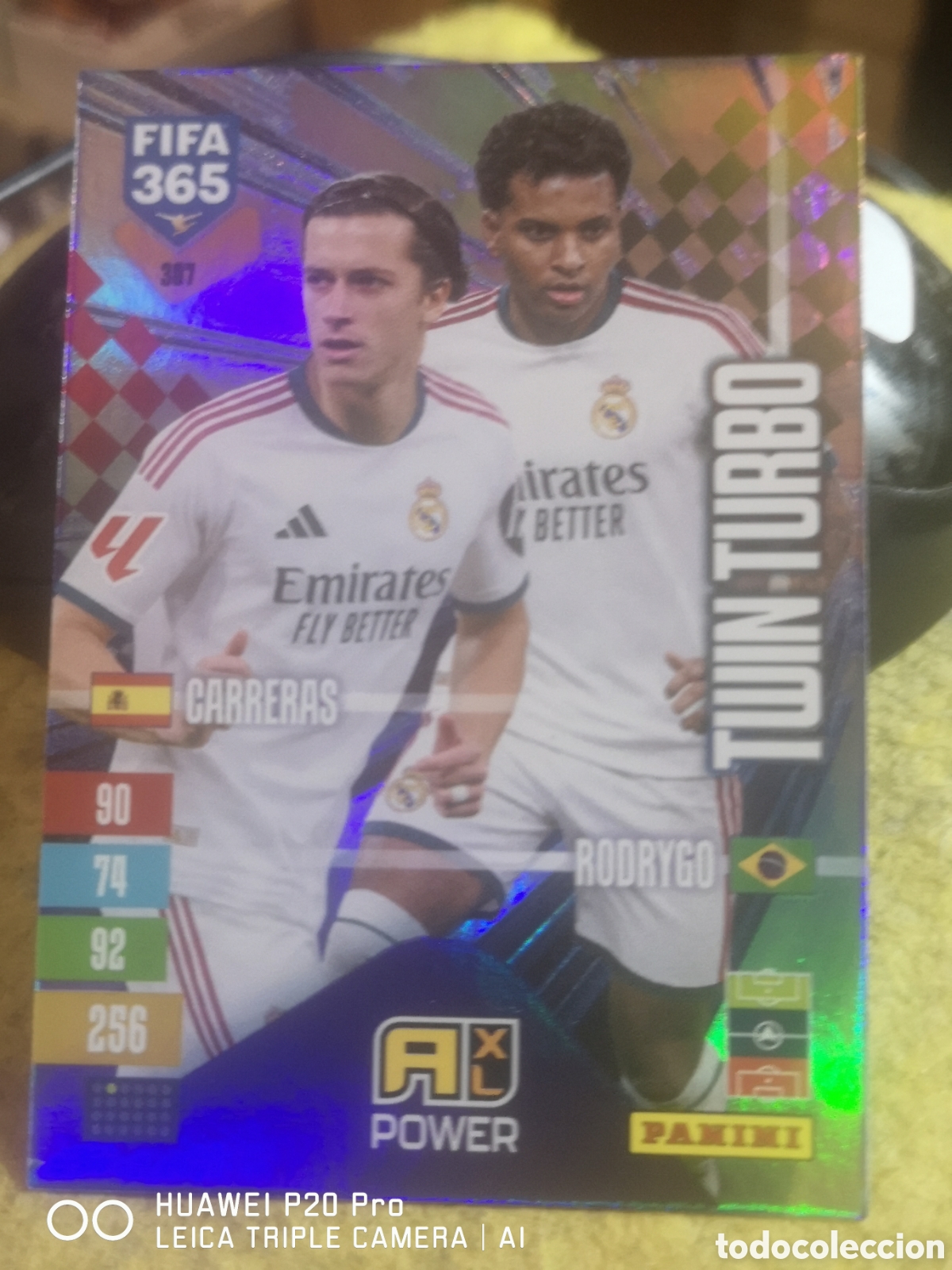 Figurine di Calcio: ADRENALYN FIFA 365 2027 TWIN TURBO CARRERAS / RODRYGO 307 - REAL MADRID