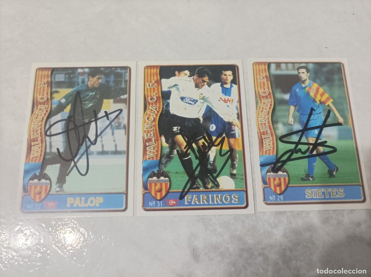 Figurine di Calcio: Cromos futbol firmados Valencia