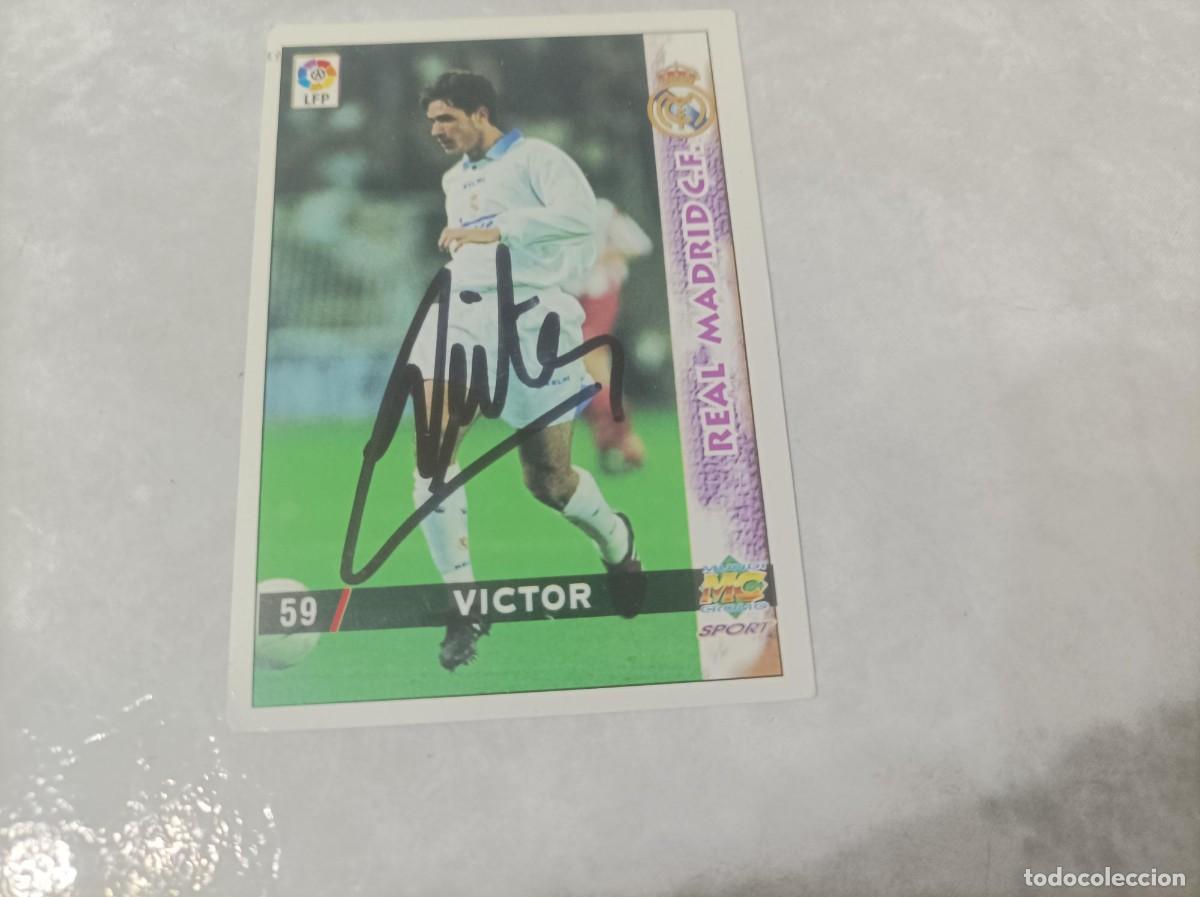 Fu&szlig;ball-Sticker: Cromo futbol firmado Victor R. Madrid