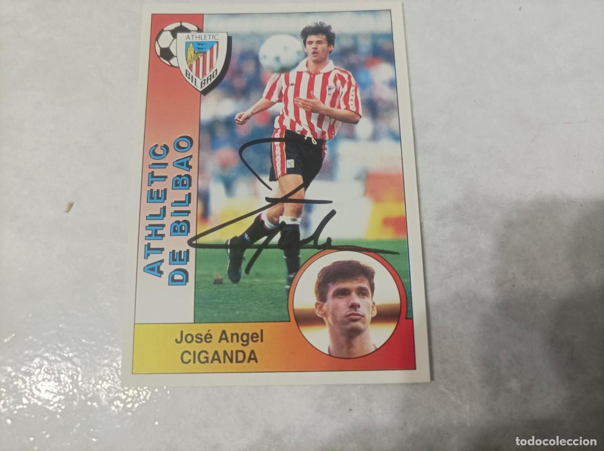 Cromos de Futebol: Cromo futbol firmado Ciganda