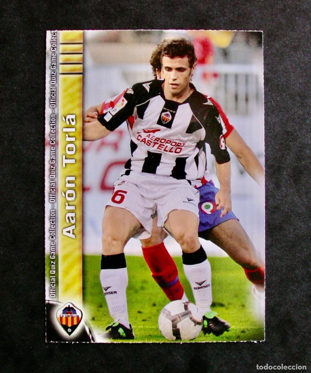 Cromos de Futebol: 847 AAR&Oacute;N TORL&Aacute; / CASTELL&Oacute;N / SEGUNDA DIVISI&Oacute;N / QUIZ GAME COLLECTION 2009 2010 09 10 / MUNDICROMO