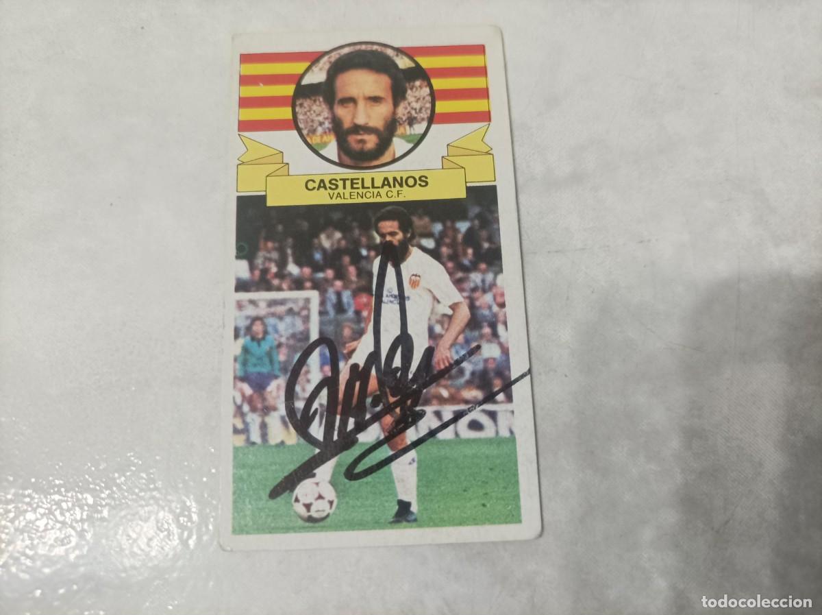 Cromos de Futebol: Cromo futbo firmado Castellanos Valencia