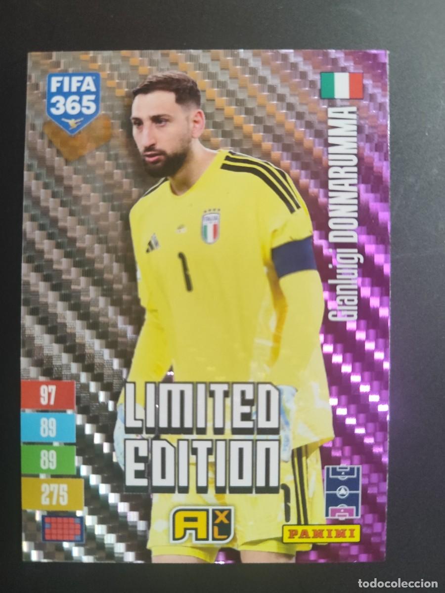 Figurine di Calcio: ADRENALYN XL FIFA 365 2027 CARD LIMITED EDITION MORADO RASPEADO DONNARUMMA ITALIA # PANINI