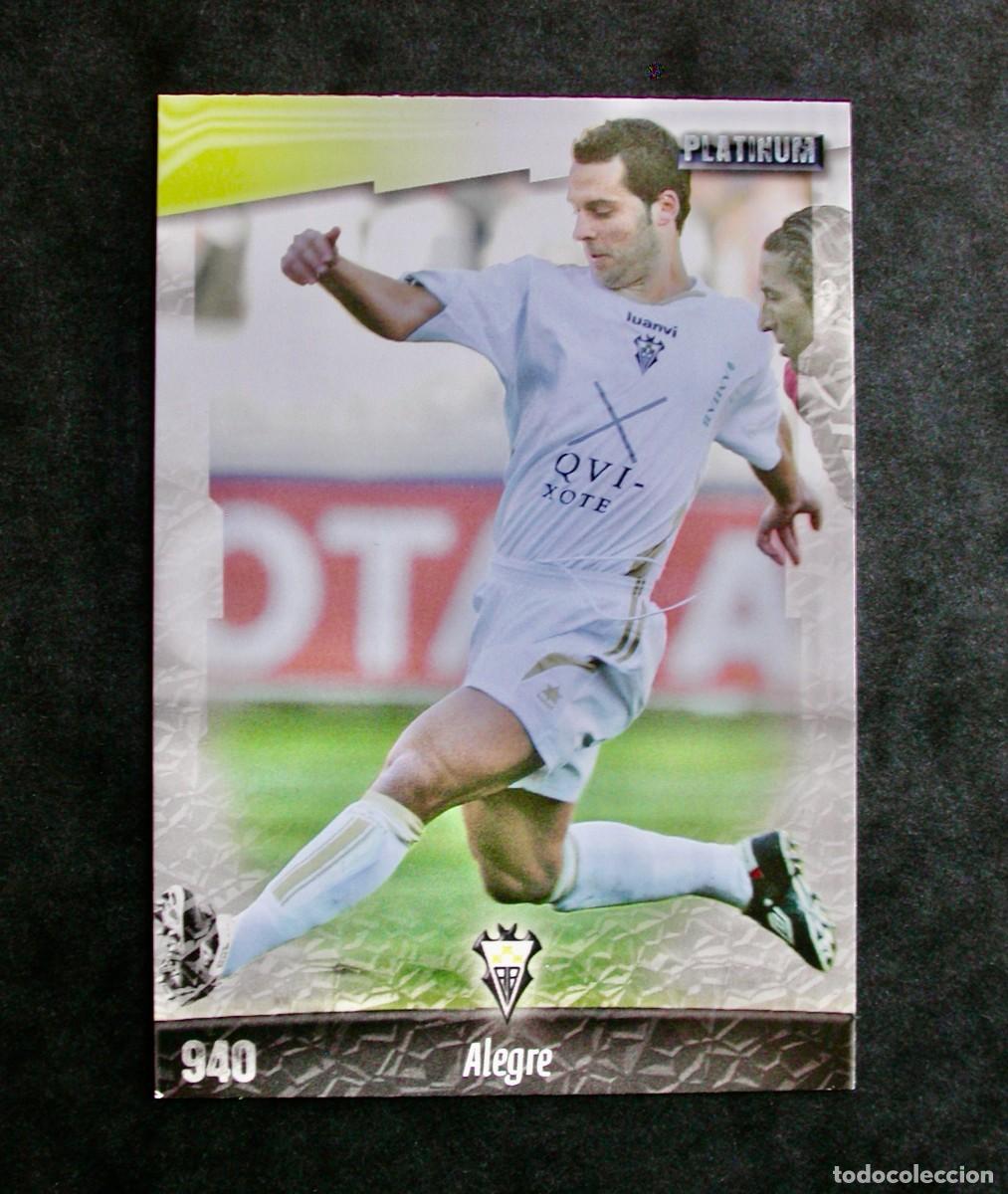 Figurine di Calcio: 940 ALEGRE / ALBACETE / FICHAS DE LA LIGA 2008 2009 08 09 / MUNDICROMO