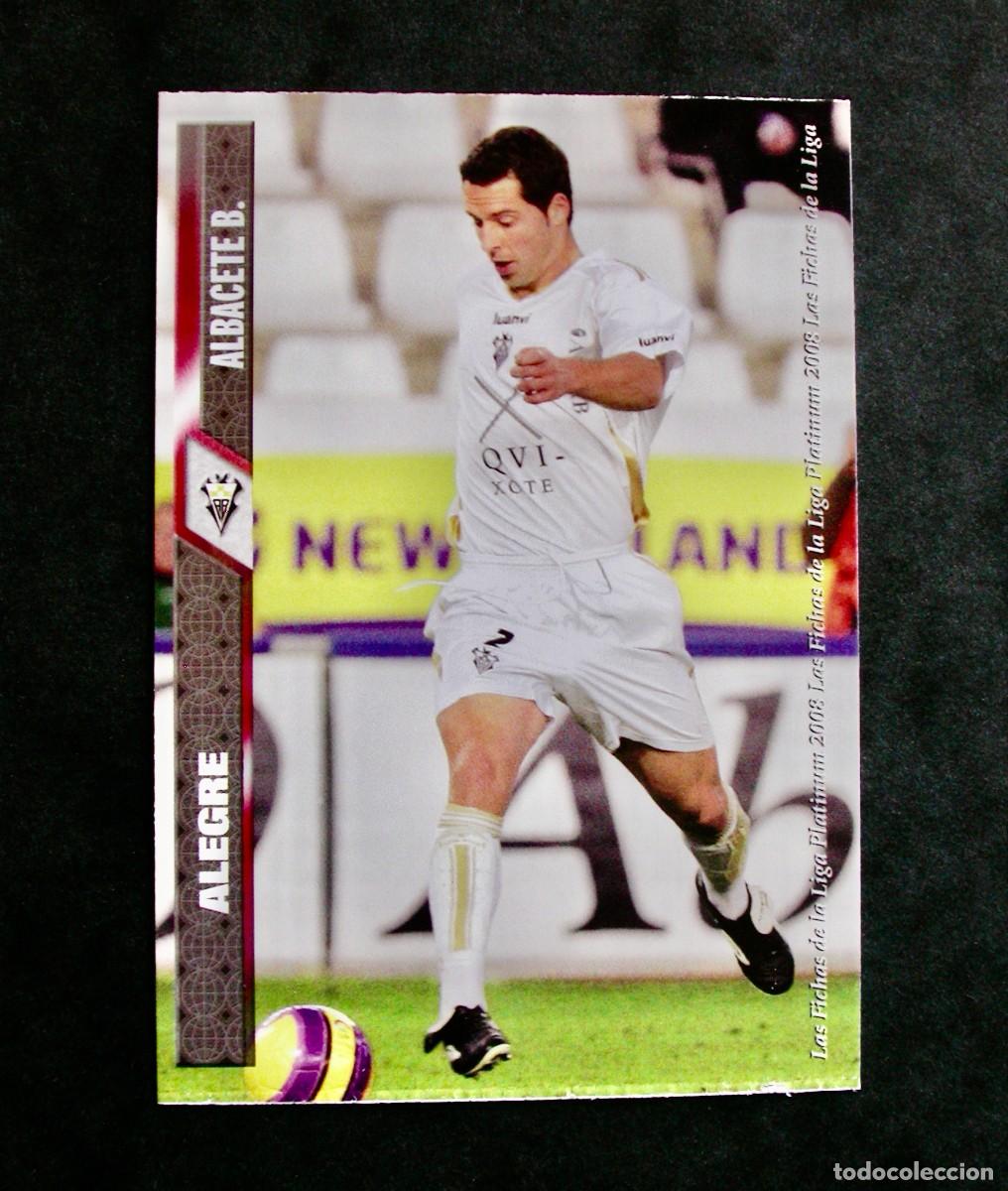 Cartes &agrave; collectionner de Football: 864 ALEGRE ALBACETE / EQUIPOS DE 2&ordf; DIVISI&Oacute;N / FICHAS DE LA LIGA 2007 2008 / MUNDICROMO