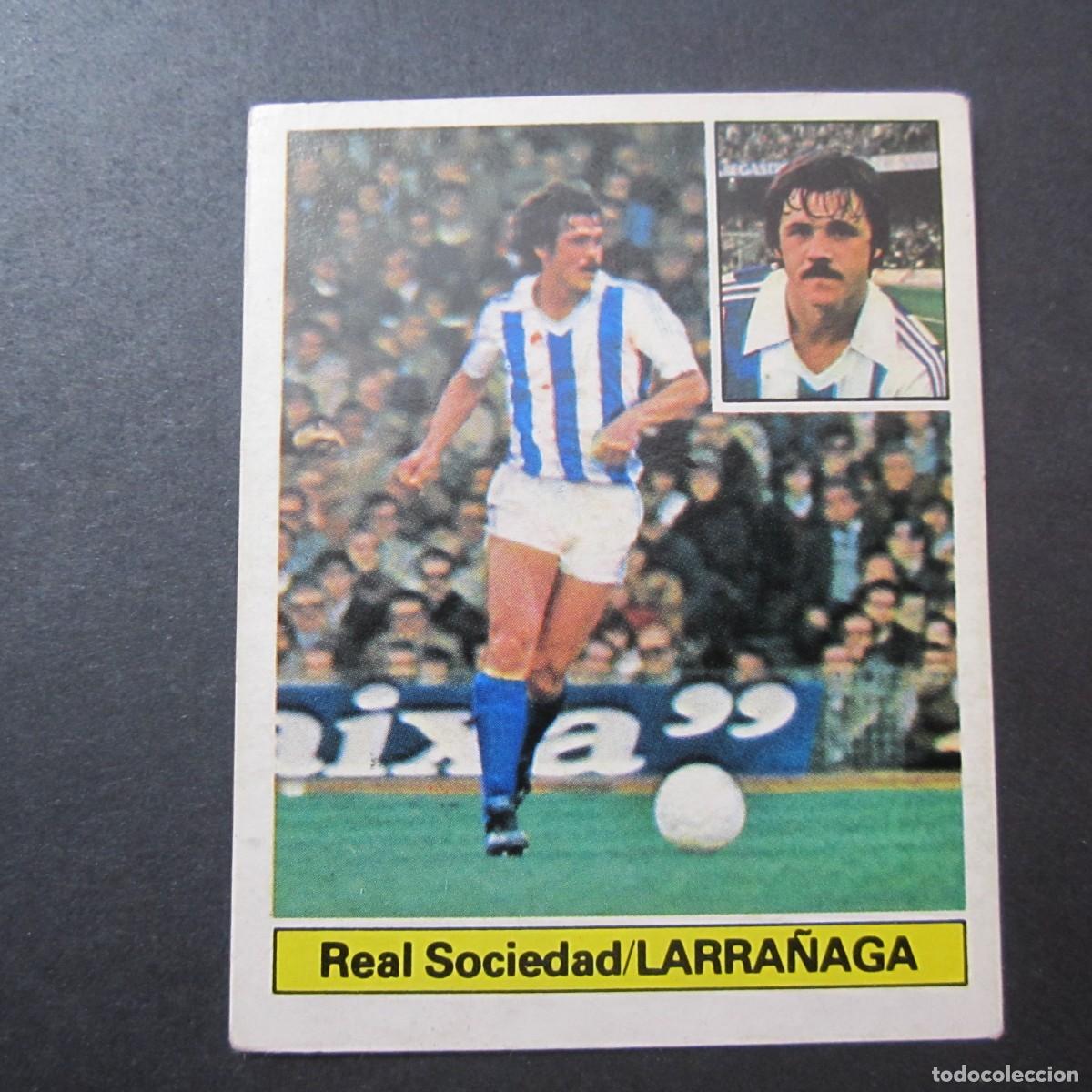 Football Stickers: oferta EDICIONES ESTE. NUEVO LIGA 81-82.LARRA&Ntilde;AGA-REAL SOCIEDAD.