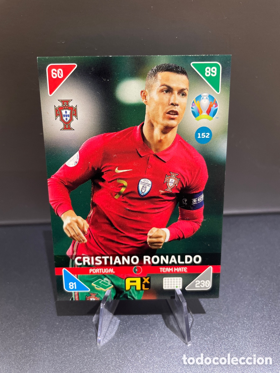 Cartes &agrave; collectionner de Football: Cristiano Ronaldo 152 Panini Adrenalyn UEFA Euro 2020 Portugal