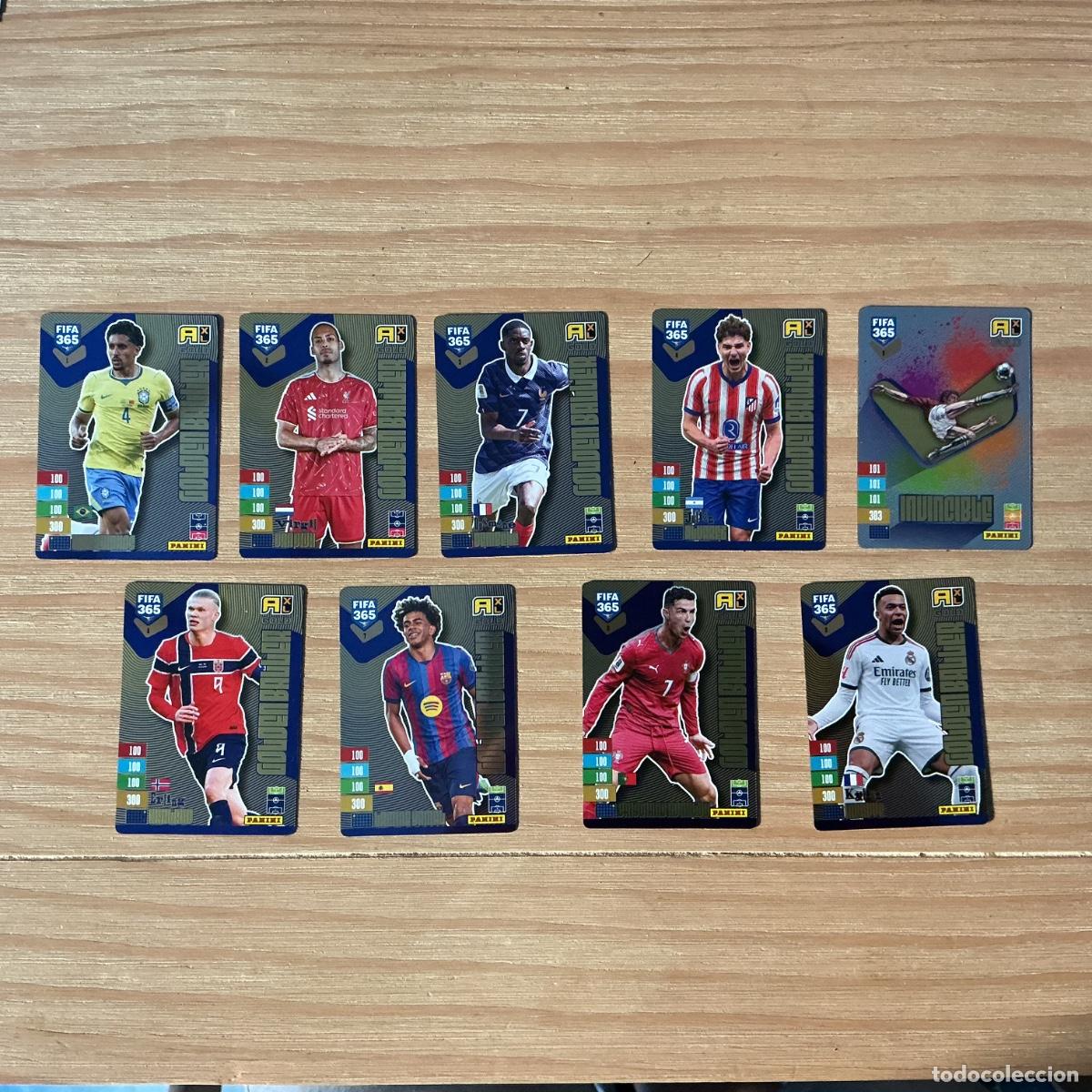 Fu&szlig;ball-Sticker: LOTE CROMO GOLDEN BALLER FIFA 365 PANINI 2027 ( 9 cromos ) C&Oacute;DIGO SIN ACTIVAR BALONES DE ORO